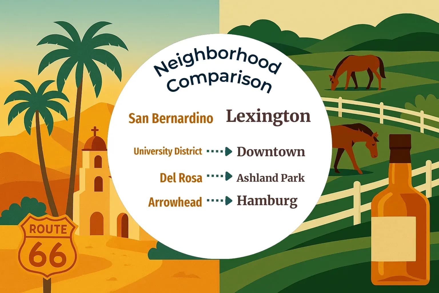 San Bernardino vs Lexington Neighborhood Comparison