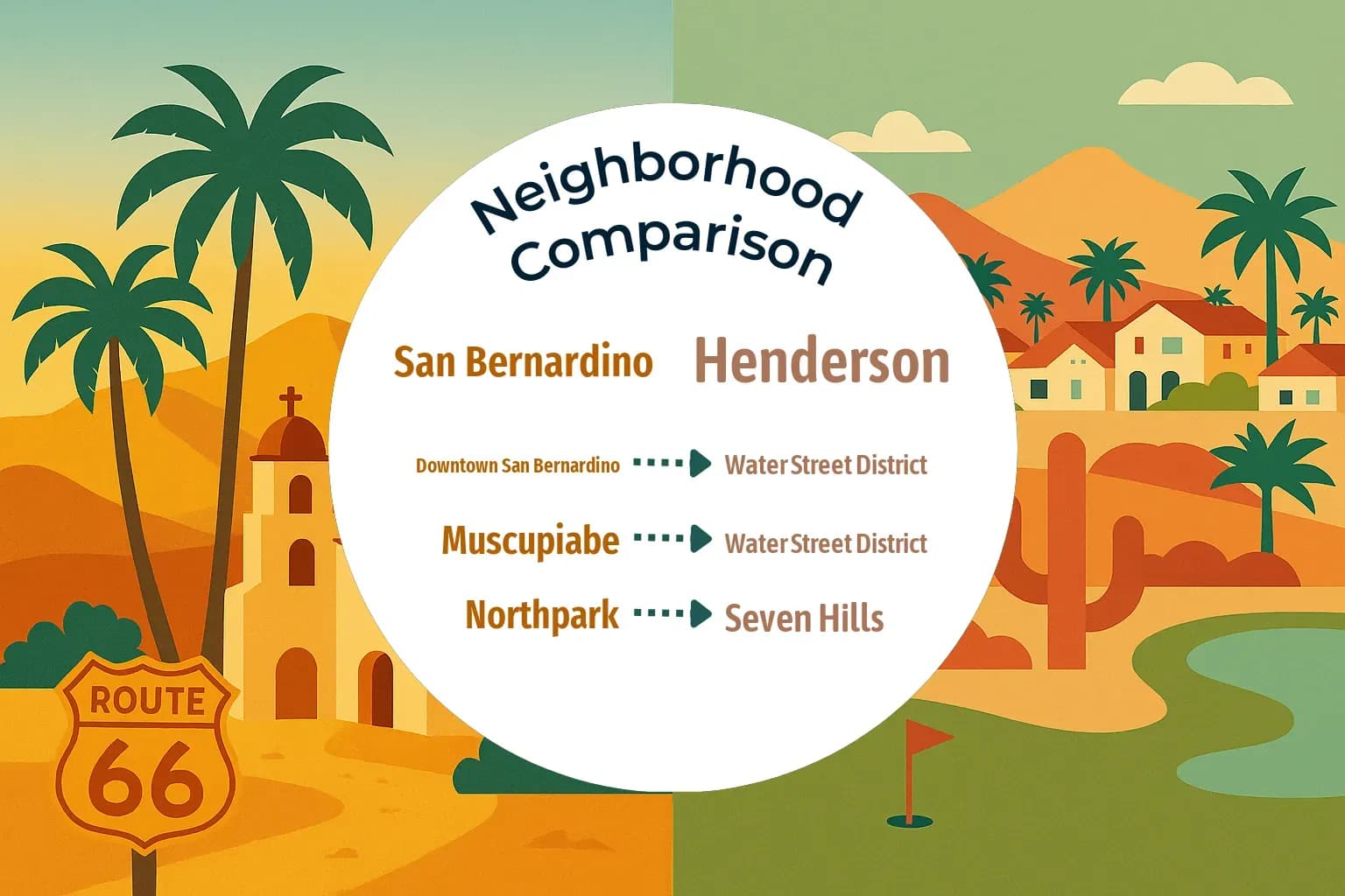 San Bernardino vs Henderson Neighborhood Comparison