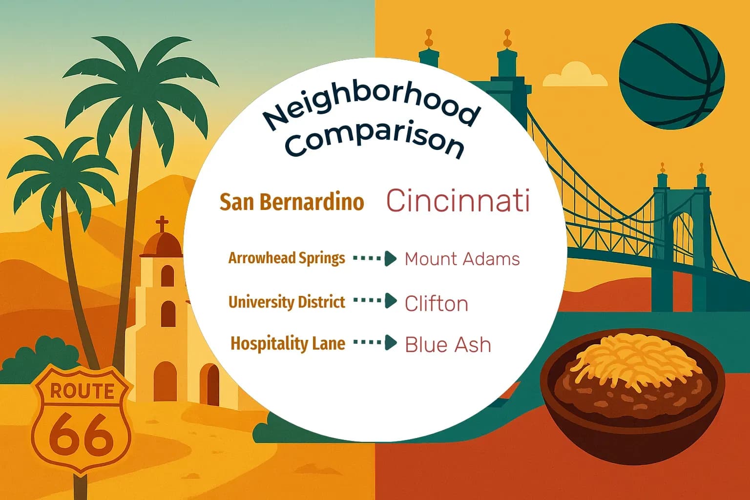 San Bernardino vs Cincinnati Neighborhood Comparison