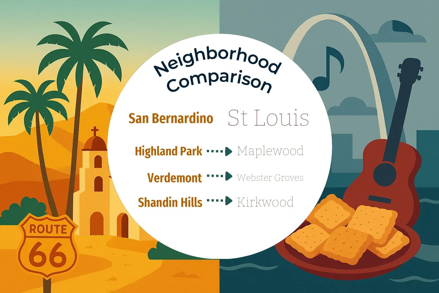 San Bernardino vs St. Louis Neighborhood Comparison