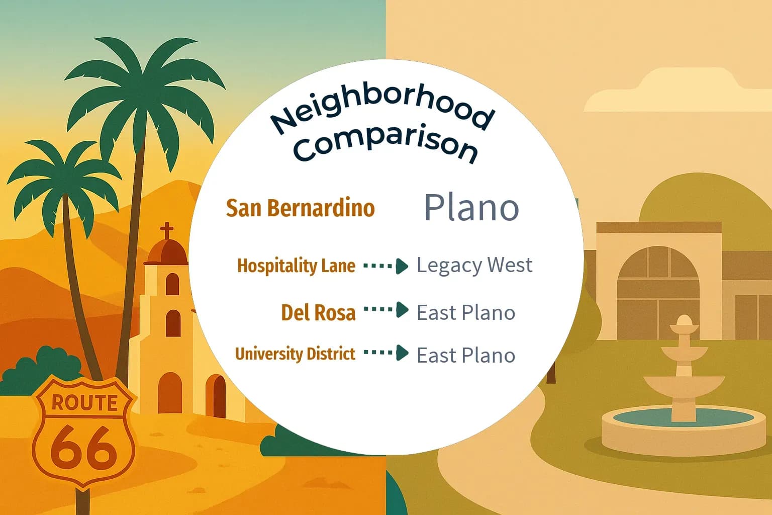 San Bernardino vs Plano Neighborhood Comparison