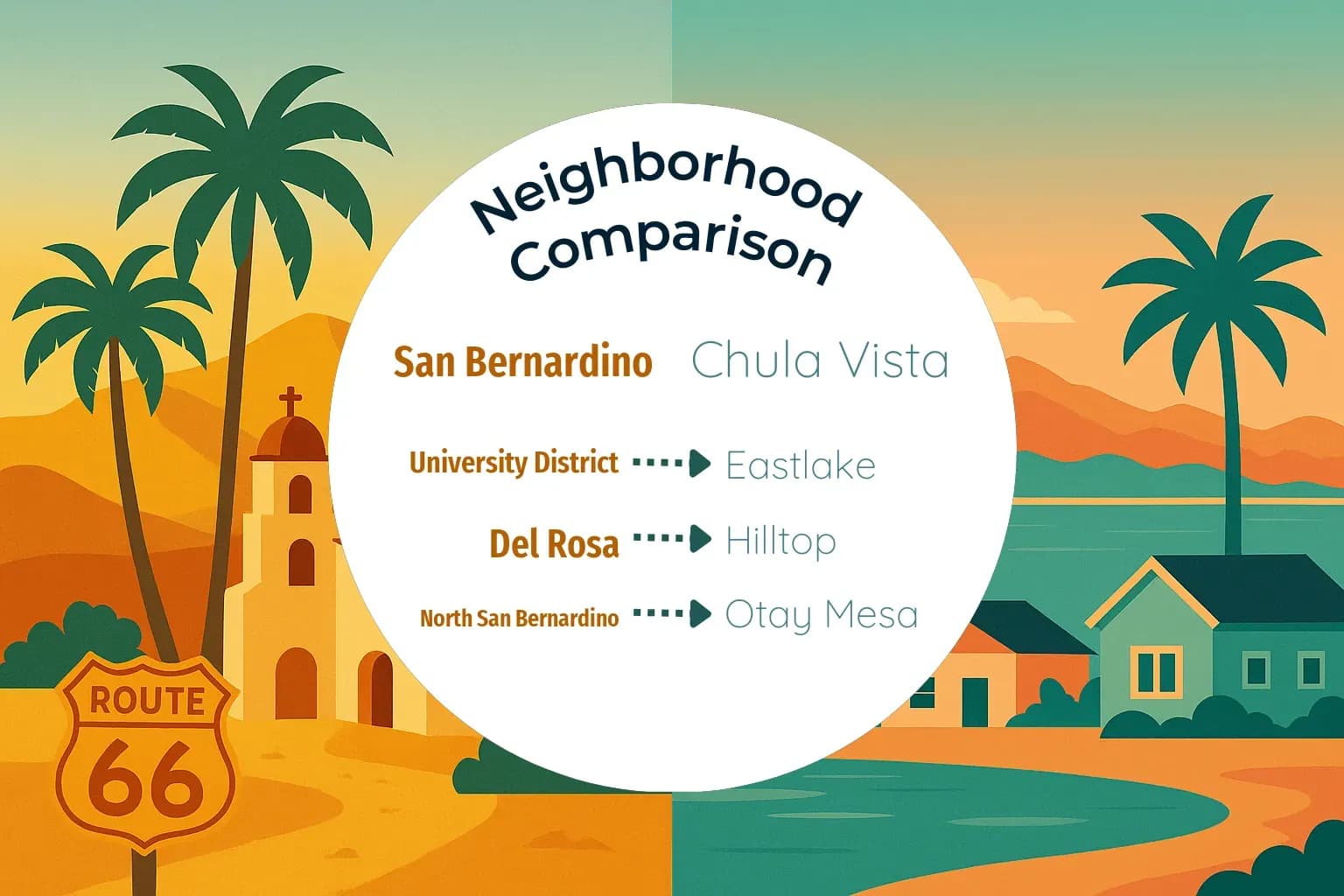 San Bernardino vs Chula Vista Neighborhood Comparison