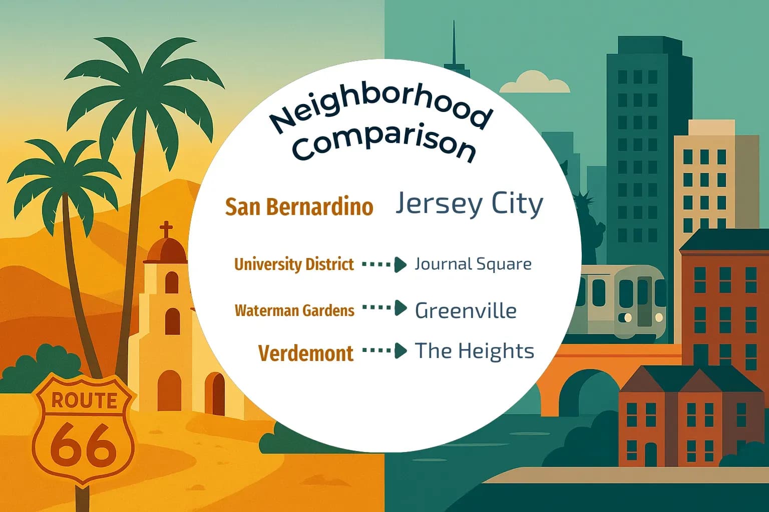 San Bernardino vs Jersey City Neighborhood Comparison