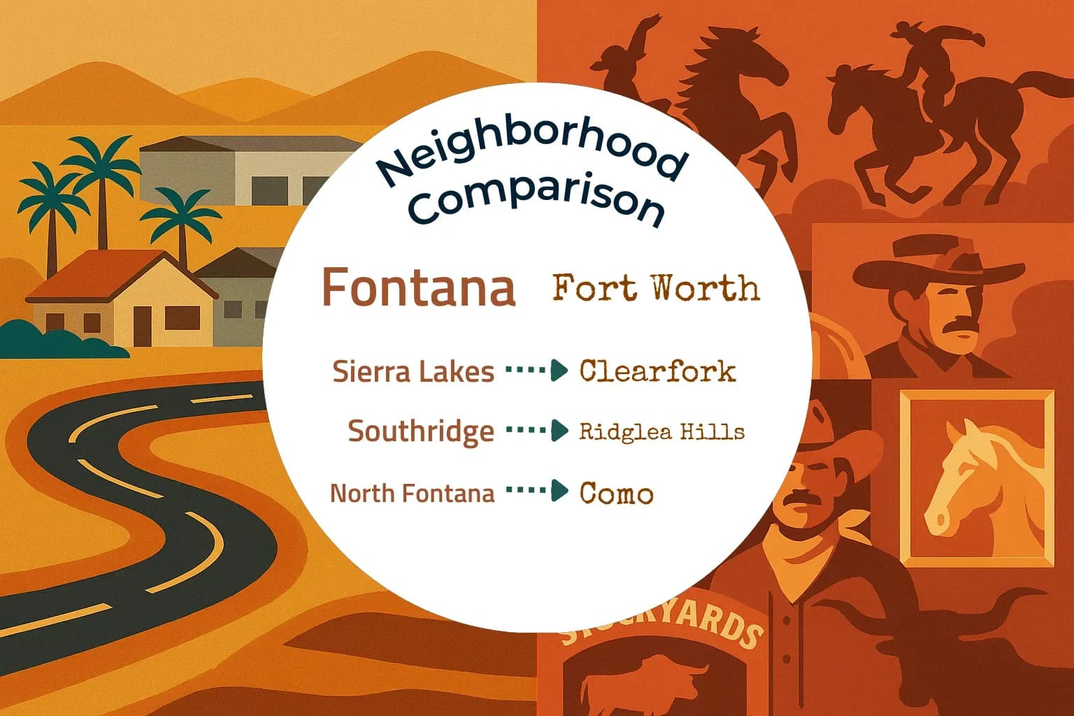Fontana vs Fort Worth Neighborhood Comparison