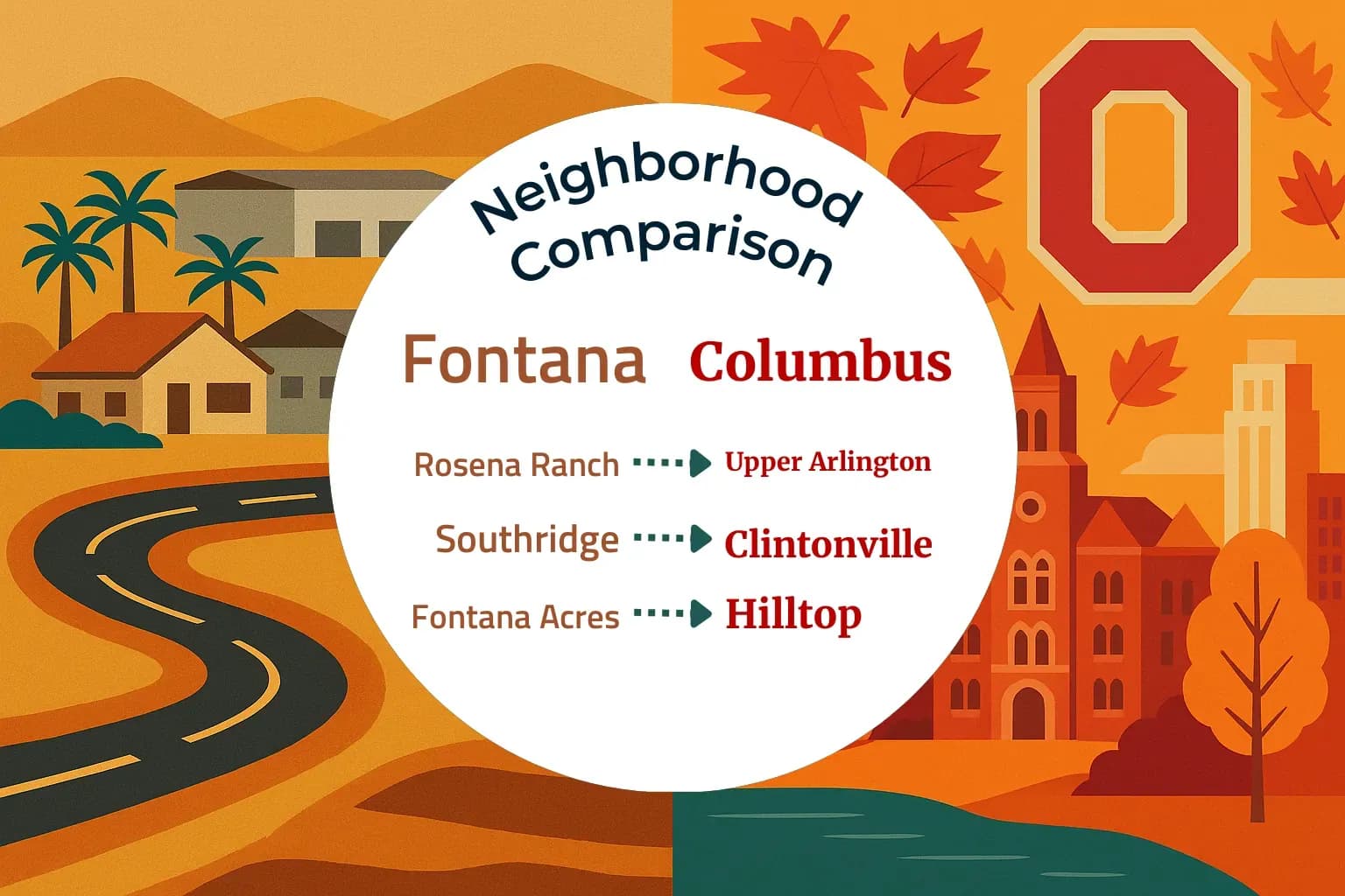 Fontana vs Columbus Neighborhood Comparison