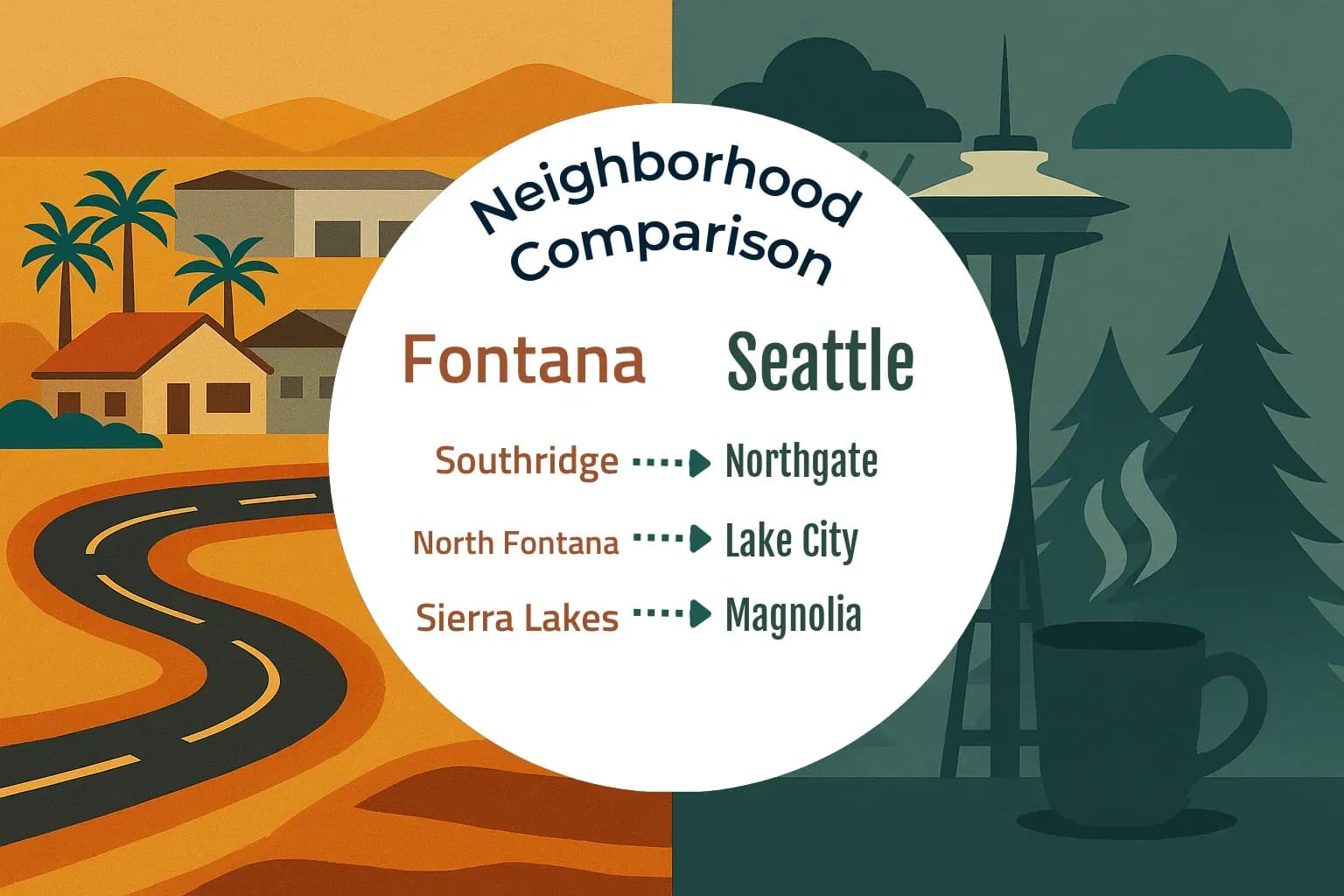 Fontana vs Seattle Neighborhood Comparison