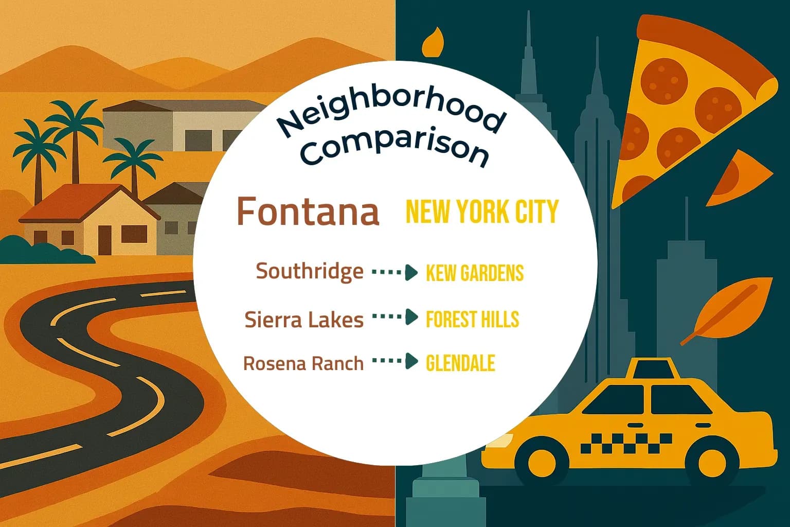 Fontana vs New York City Neighborhood Comparison