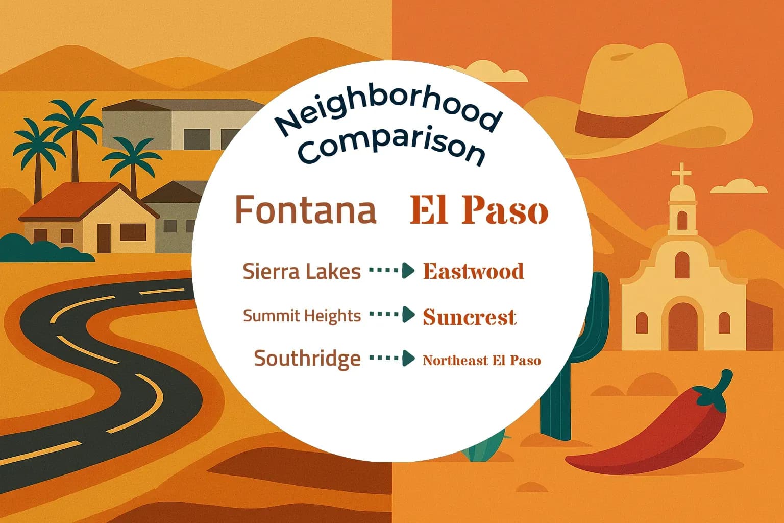 Fontana vs El Paso Neighborhood Comparison