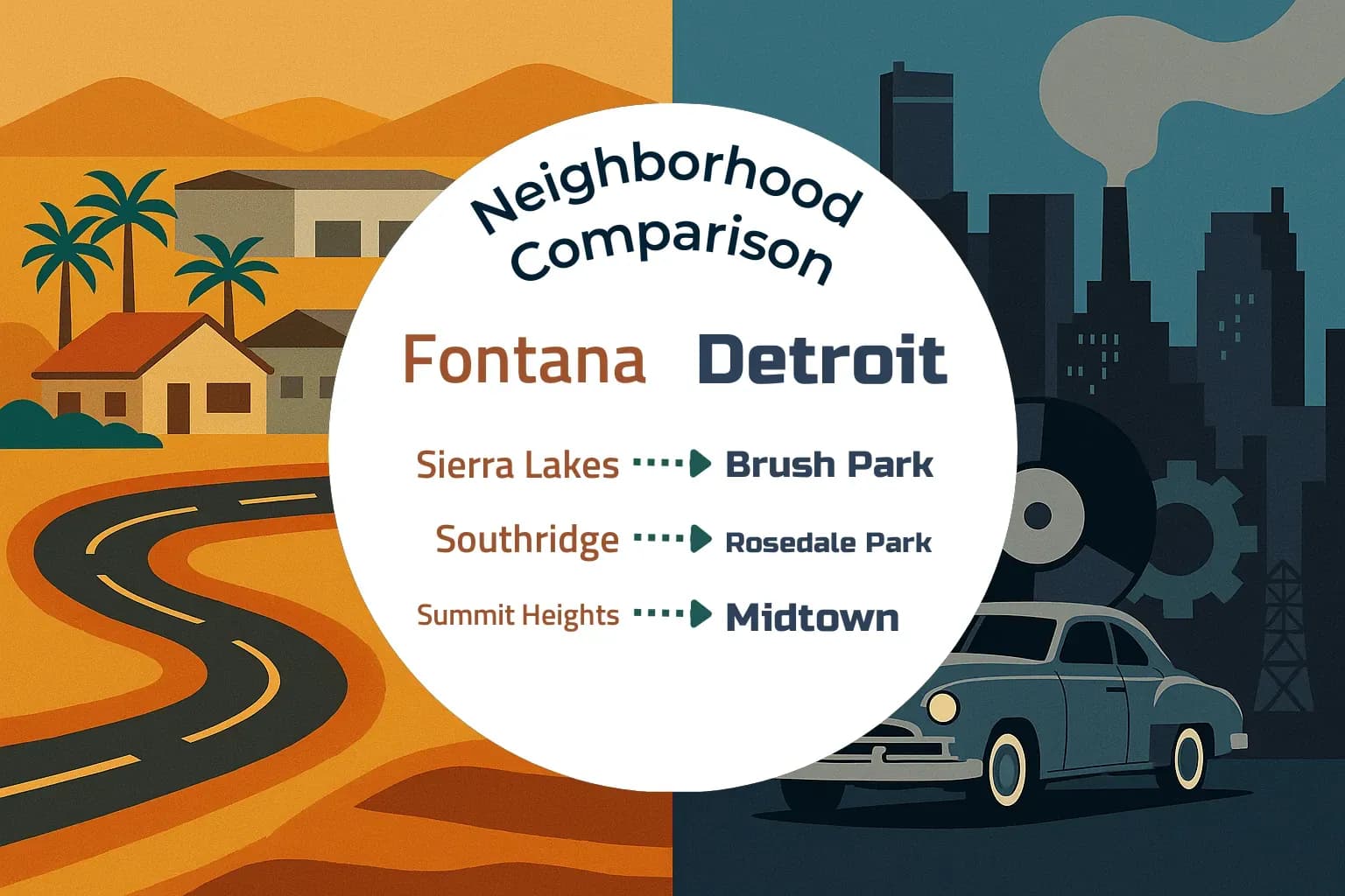 Fontana vs Detroit Neighborhood Comparison