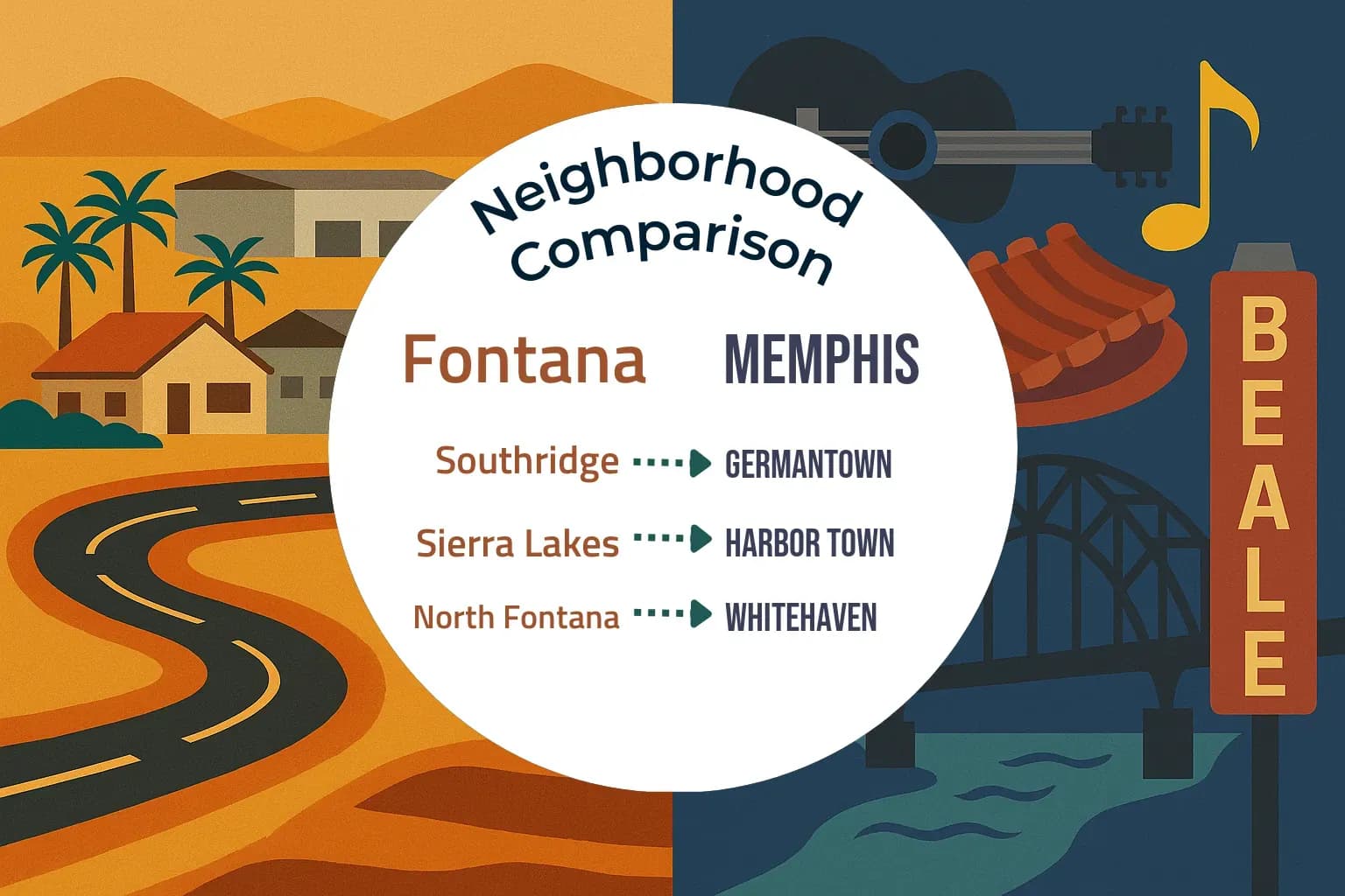 Fontana vs Memphis Neighborhood Comparison