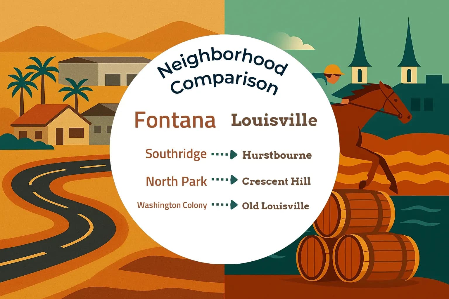 Fontana vs Louisville Neighborhood Comparison