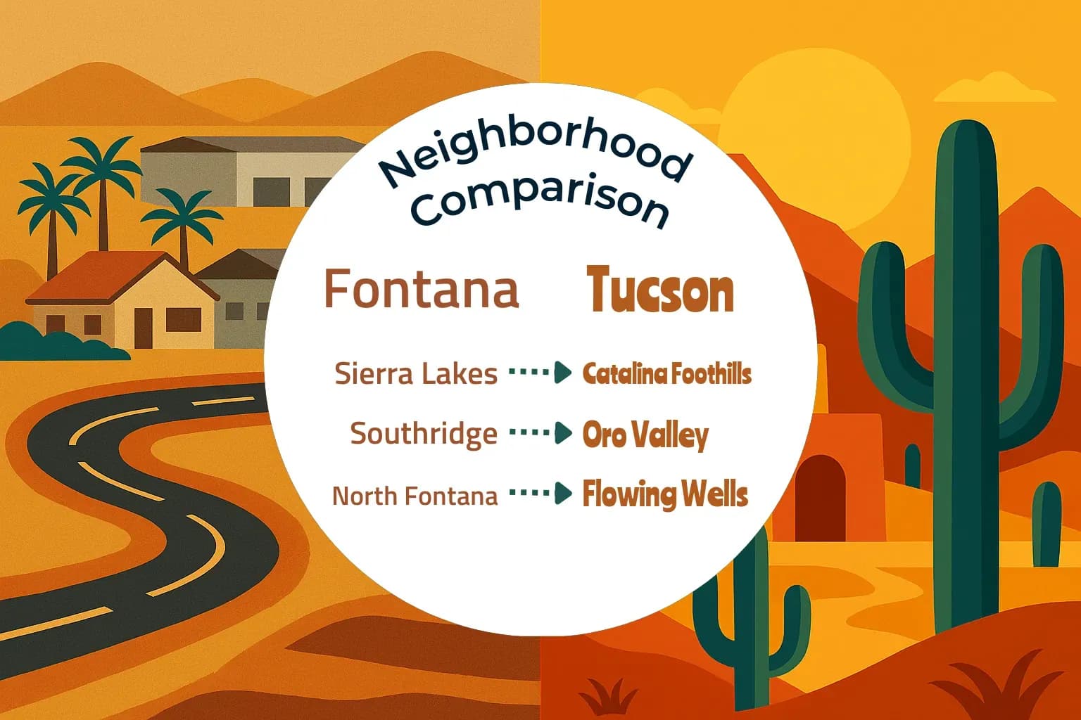 Fontana vs Tucson Neighborhood Comparison