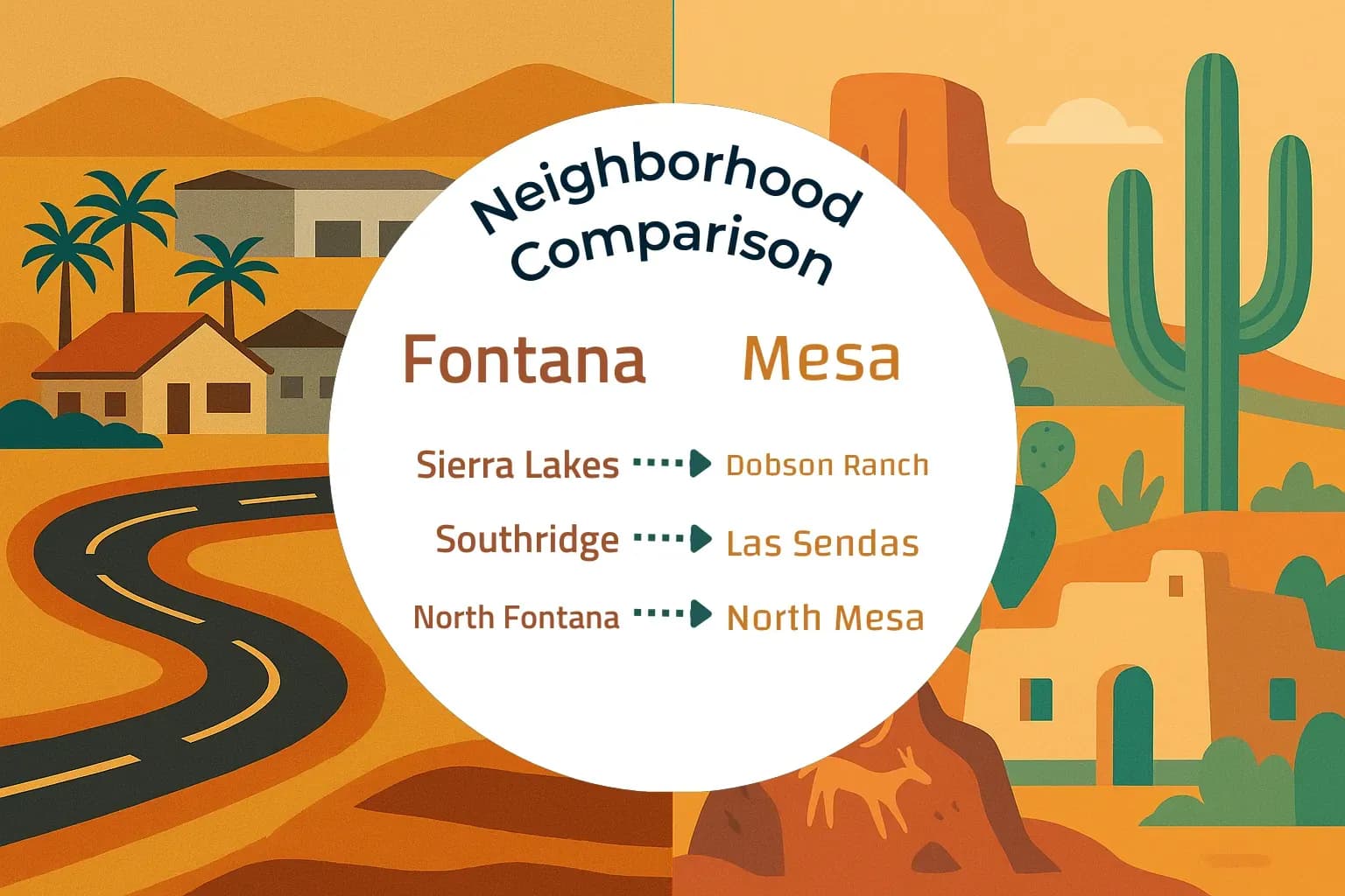 Fontana vs Mesa Neighborhood Comparison