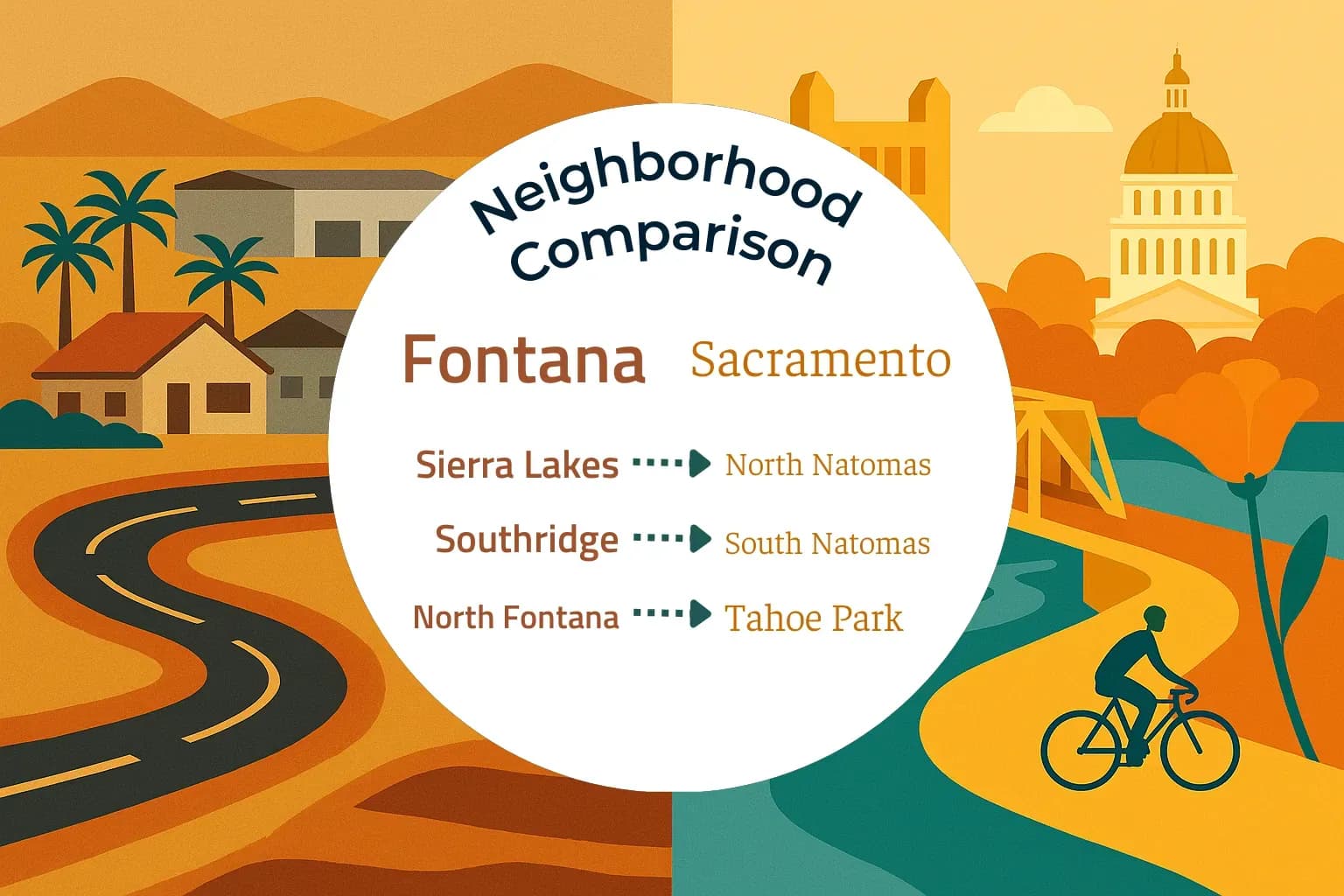 Fontana vs Sacramento Neighborhood Comparison