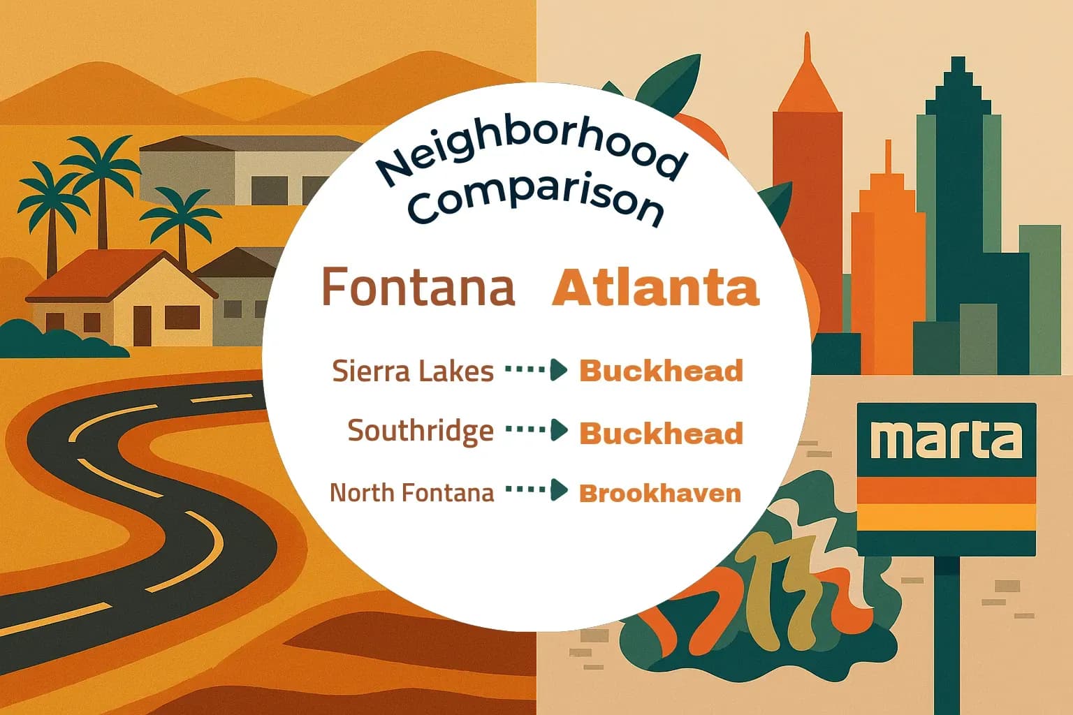 Fontana vs Atlanta Neighborhood Comparison
