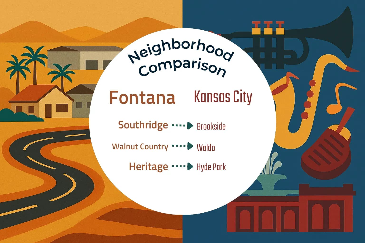 Fontana vs Kansas City Neighborhood Comparison