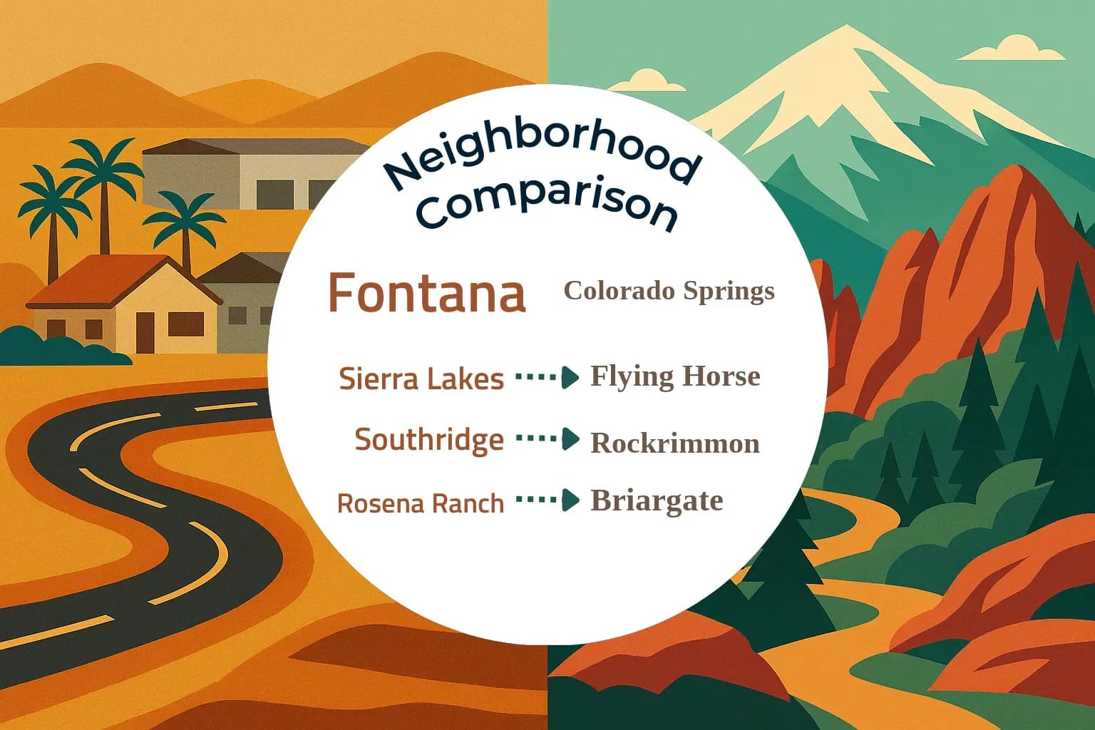 Fontana vs Colorado Springs Neighborhood Comparison