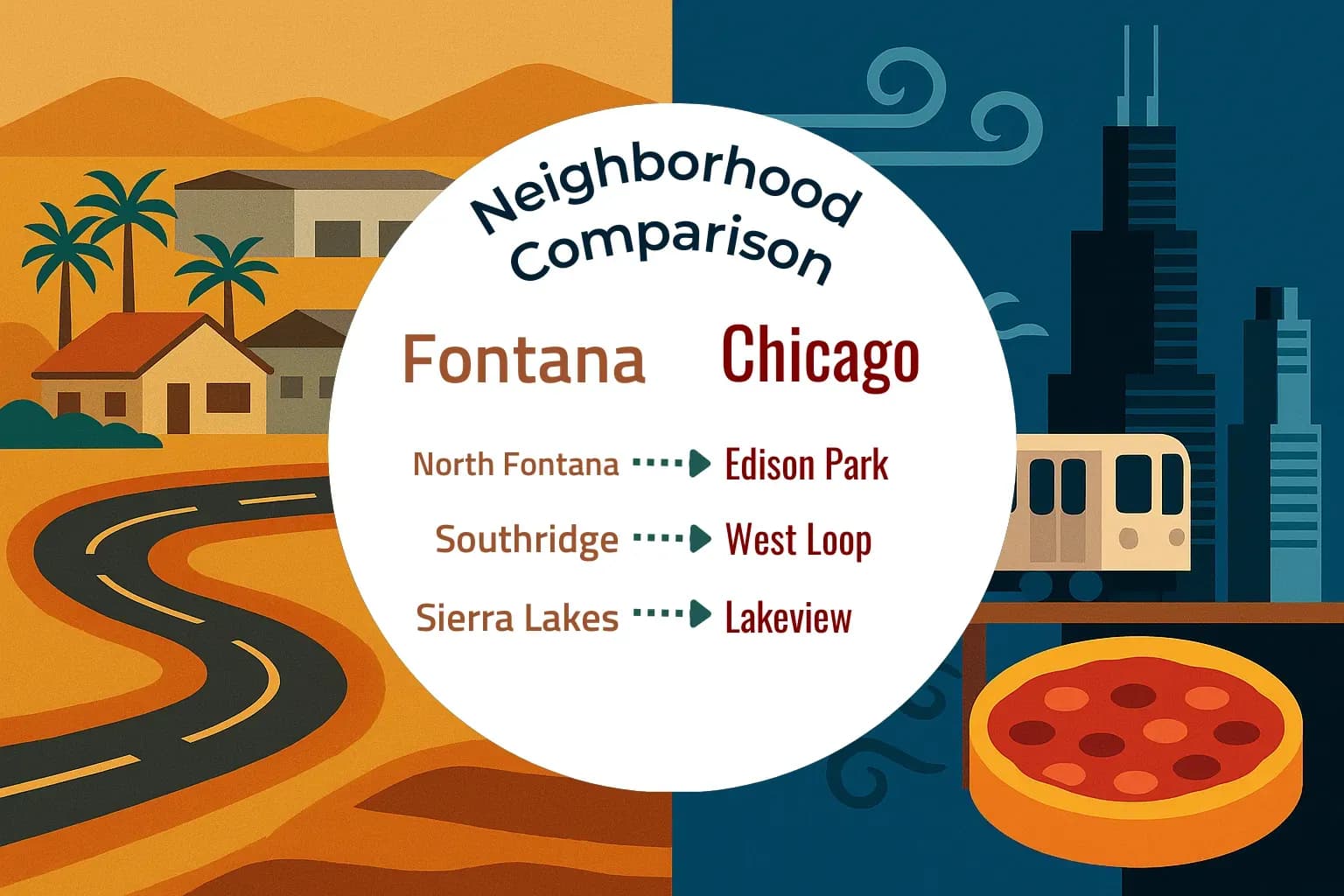 Fontana vs Chicago Neighborhood Comparison