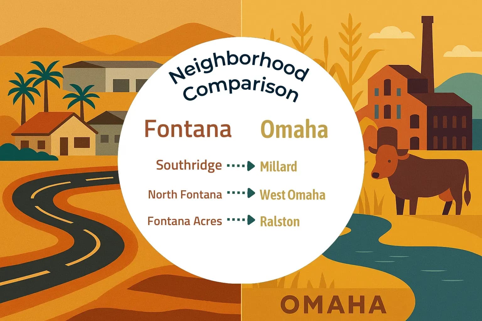 Fontana vs Omaha Neighborhood Comparison