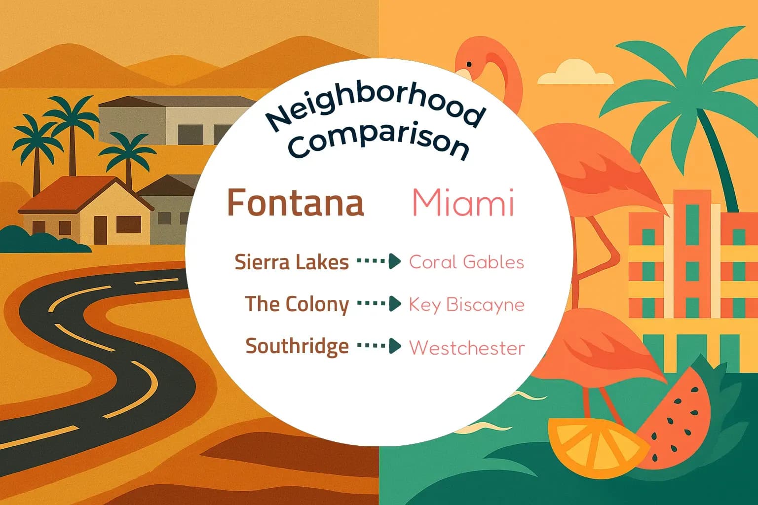 Fontana vs Miami Neighborhood Comparison
