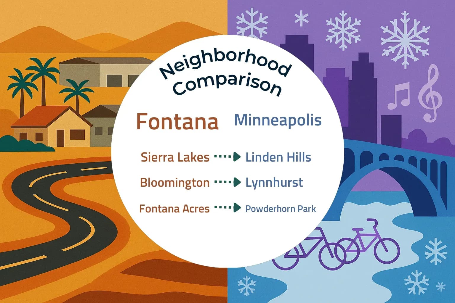 Fontana vs Minneapolis Neighborhood Comparison