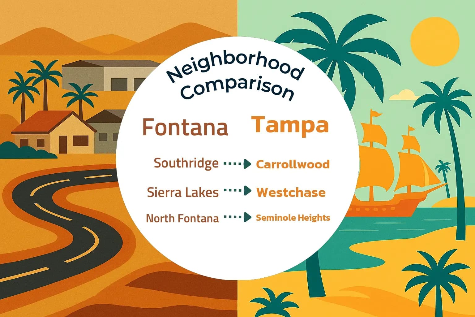 Fontana vs Tampa Neighborhood Comparison