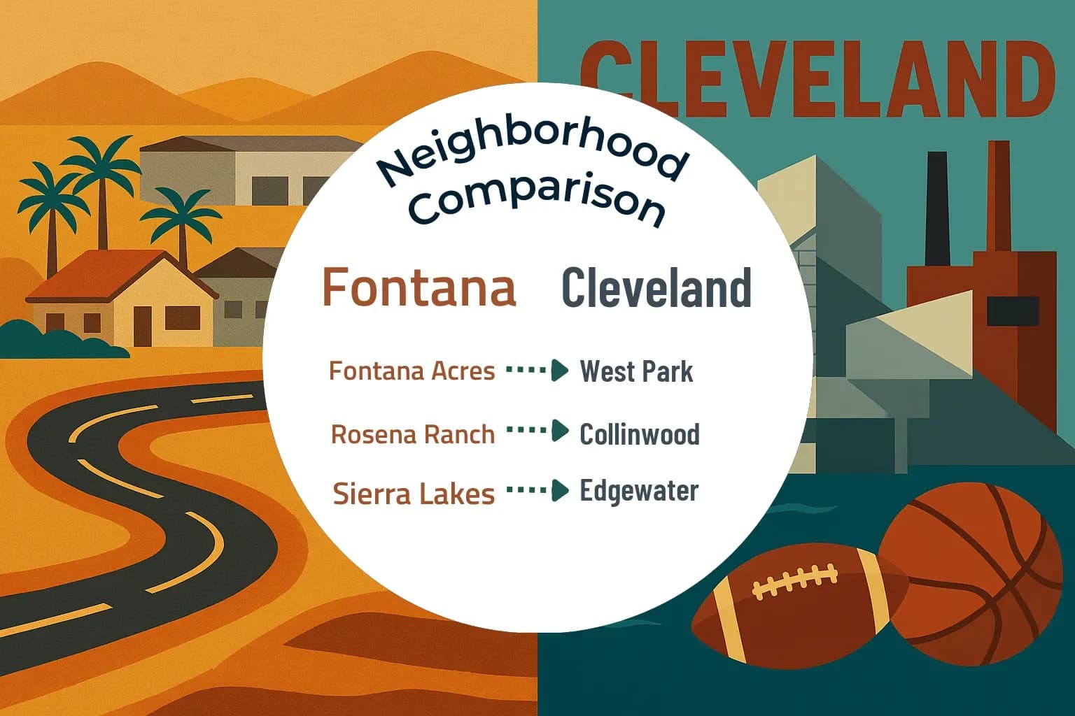 Fontana vs Cleveland Neighborhood Comparison
