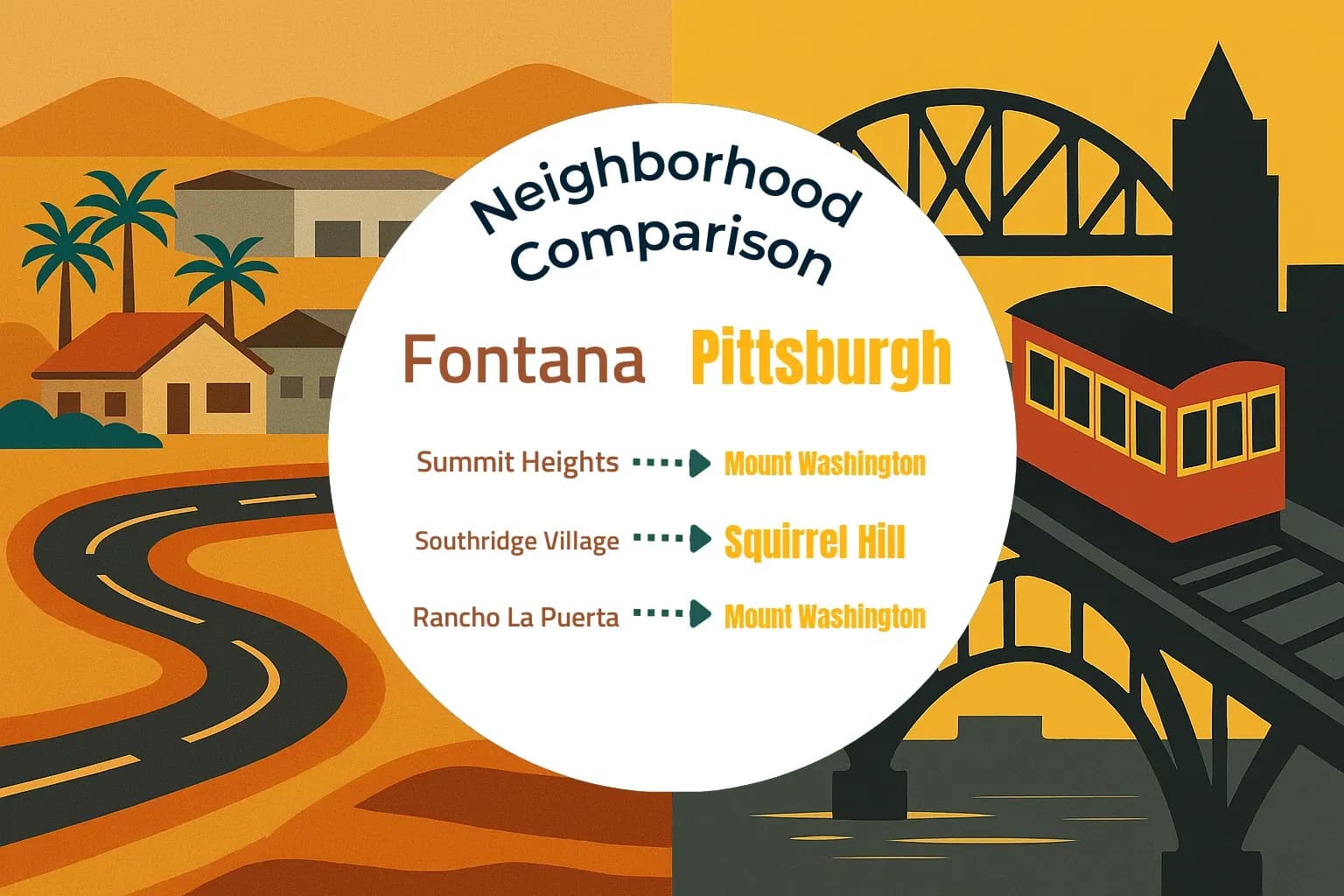 Fontana vs Pittsburgh Neighborhood Comparison