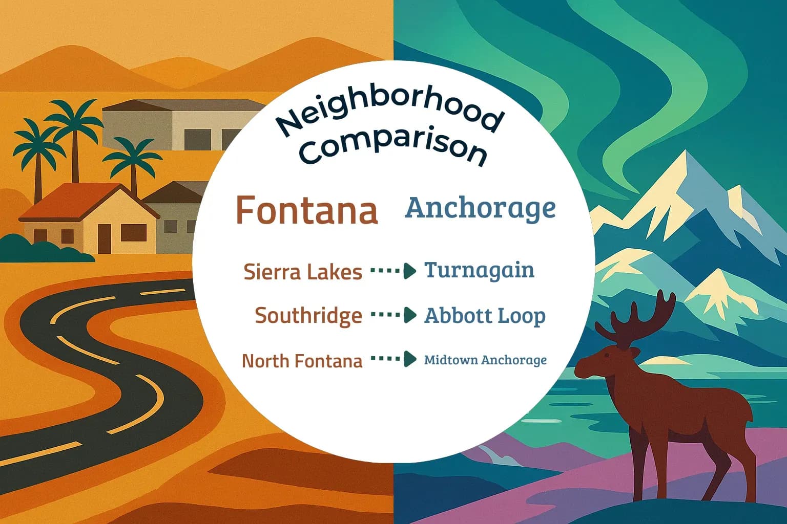 Fontana vs Anchorage Neighborhood Comparison