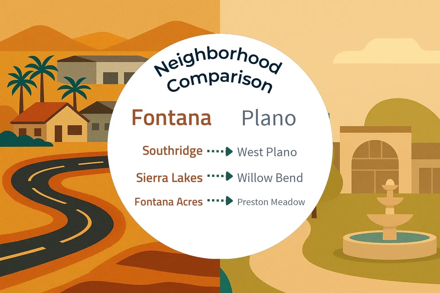 Fontana vs Plano Neighborhood Comparison