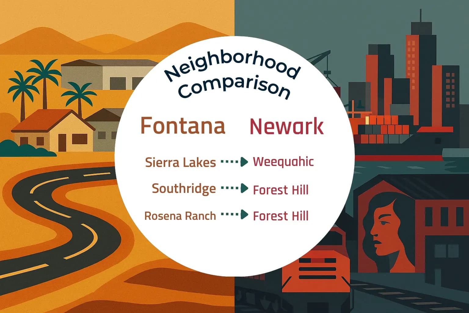 Fontana vs Newark Neighborhood Comparison