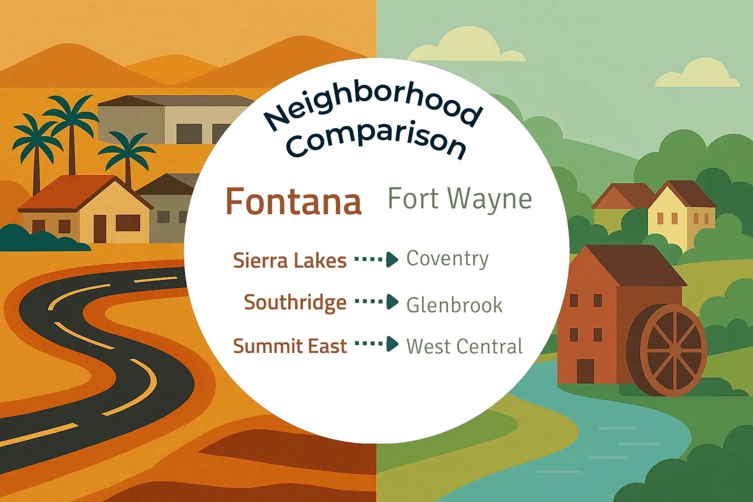 Fontana vs Fort Wayne Neighborhood Comparison