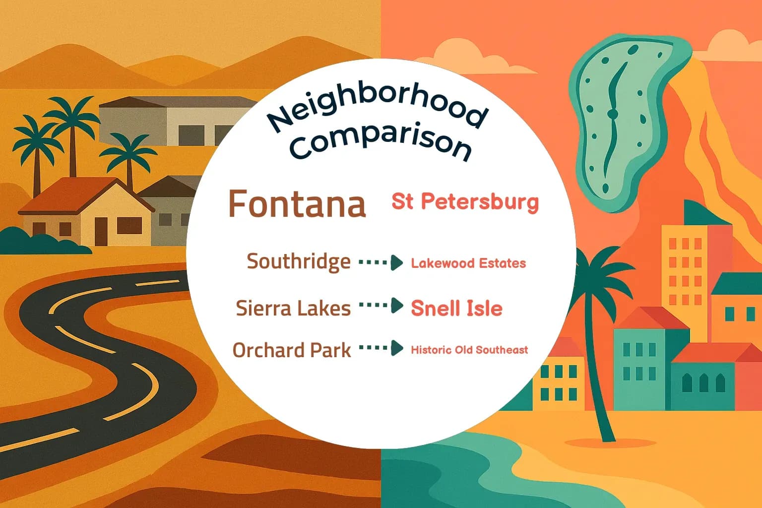Fontana vs St. Petersburg Neighborhood Comparison