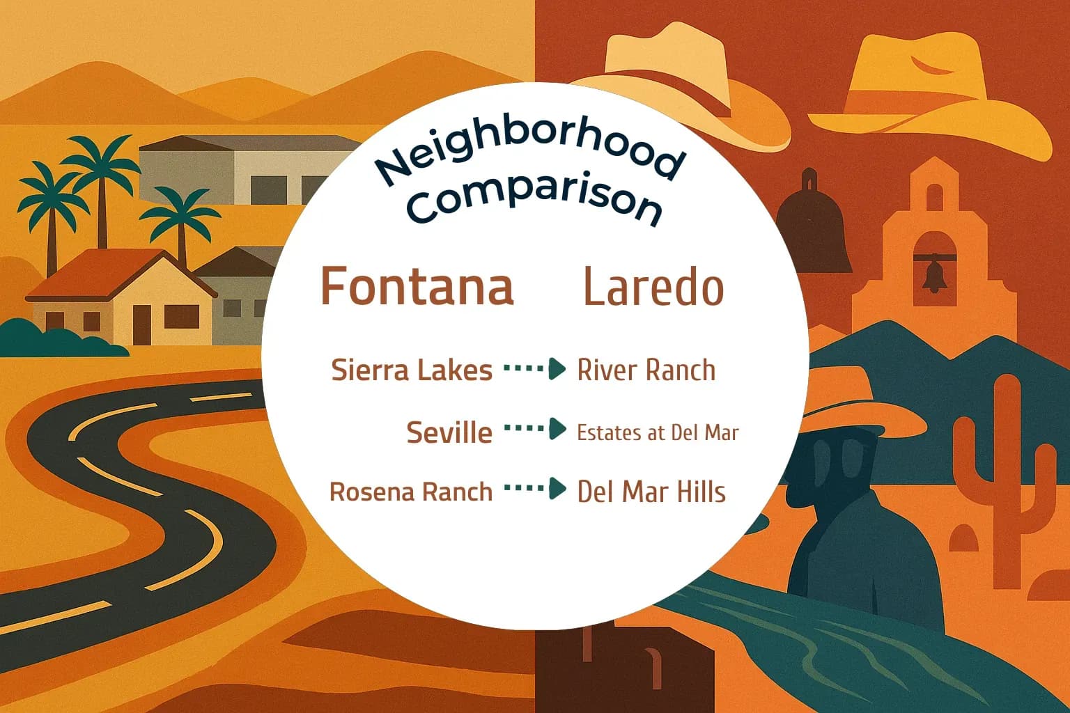 Fontana vs Laredo Neighborhood Comparison