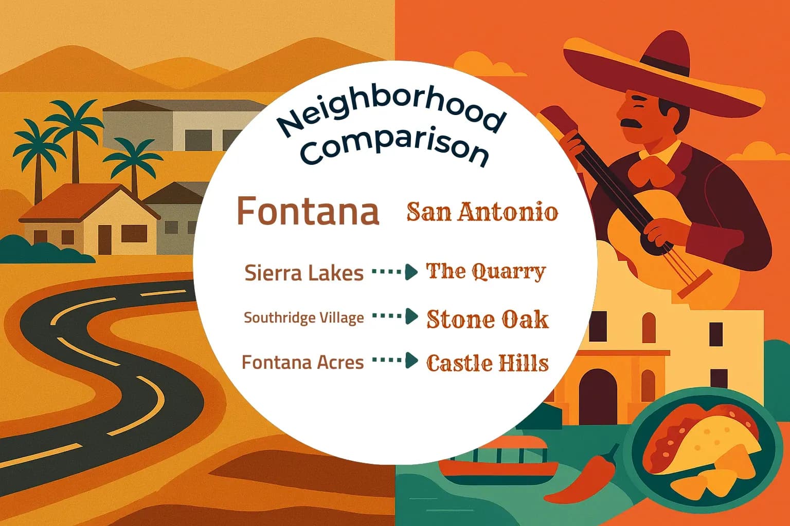 Fontana vs San Antonio Neighborhood Comparison