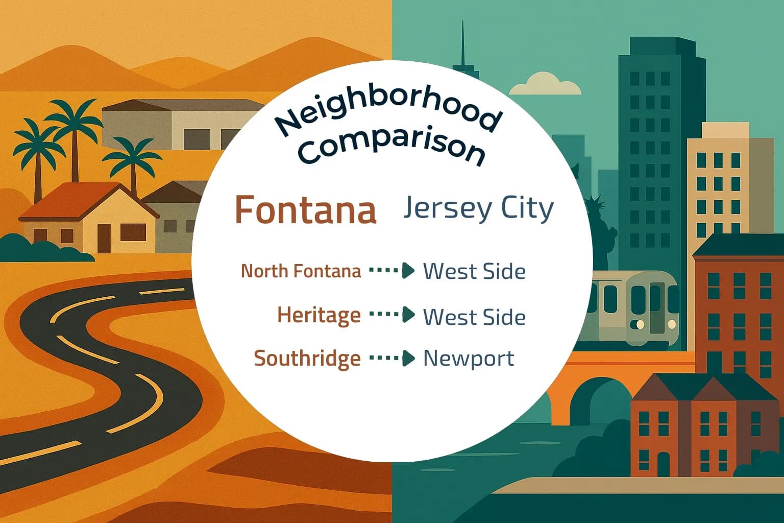Fontana vs Jersey City Neighborhood Comparison