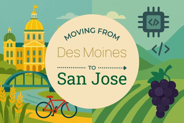 Moving from Des Moines to San Jose