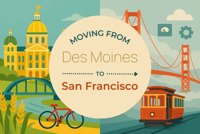 Moving from Des Moines to San Francisco