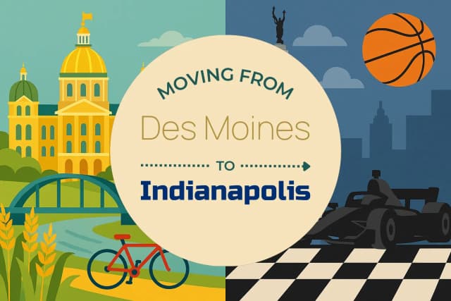 Moving from Des Moines to Indianapolis