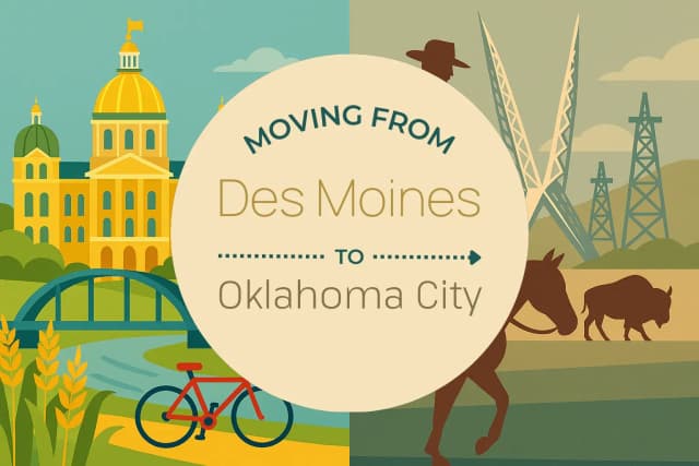 Moving from Des Moines to Oklahoma City