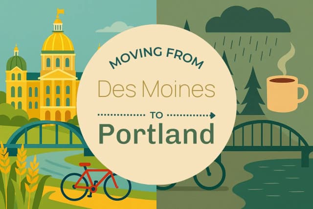 Moving from Des Moines to Portland