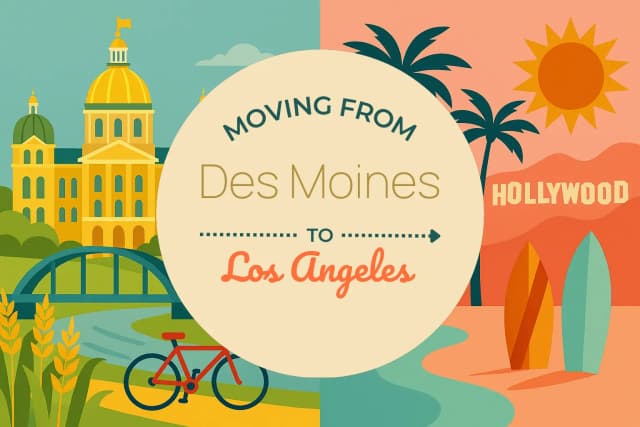 Moving from Des Moines to Los Angeles
