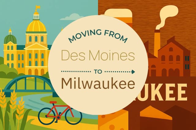 Moving from Des Moines to Milwaukee