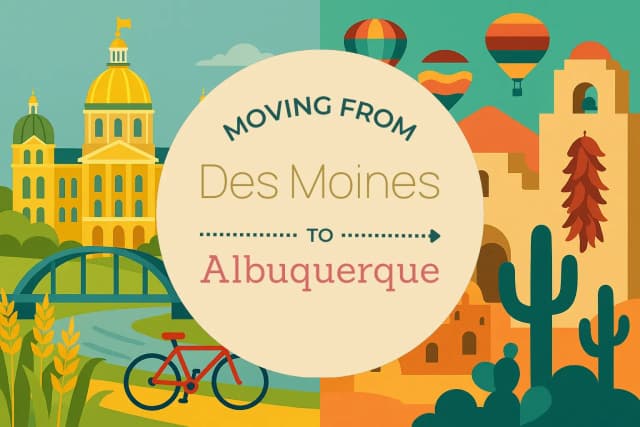 Moving from Des Moines to Albuquerque