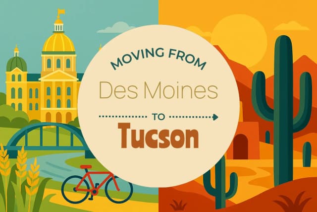 Moving from Des Moines to Tucson