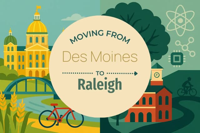 Moving from Des Moines to Raleigh