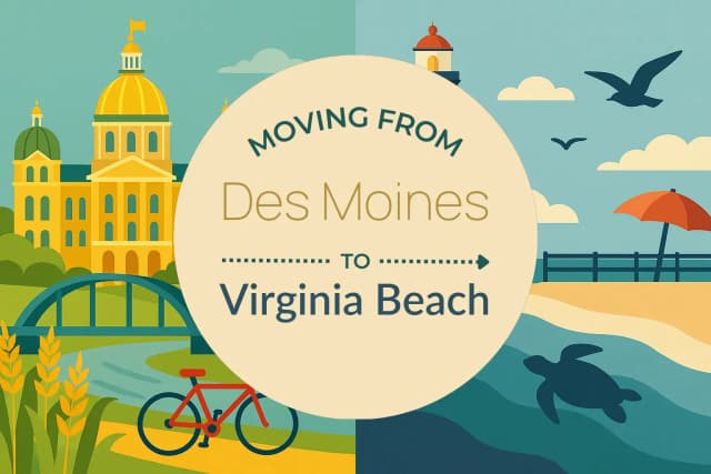 Moving from Des Moines to Virginia Beach