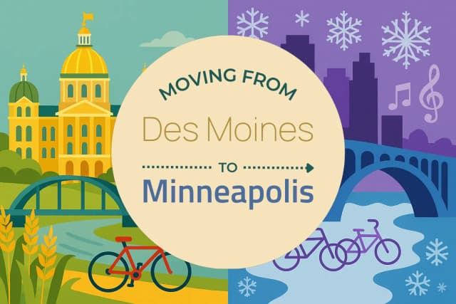Moving from Des Moines to Minneapolis