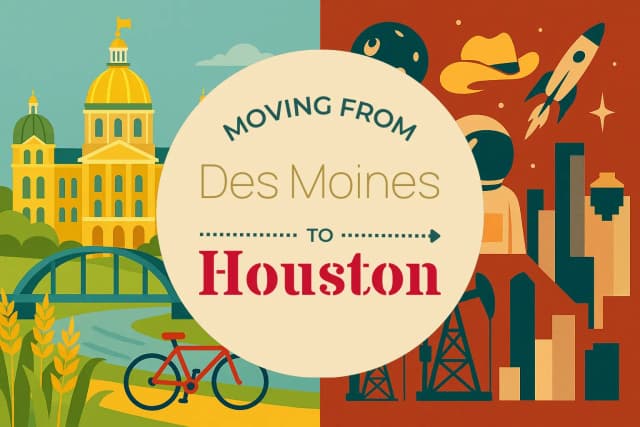 Moving from Des Moines to Houston