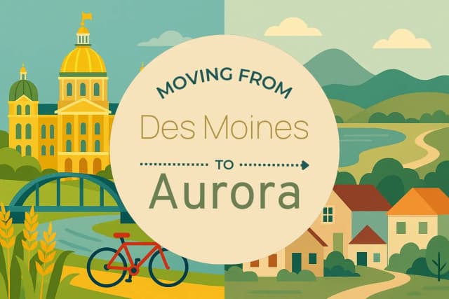 Moving from Des Moines to Aurora